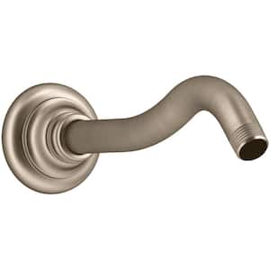 Artifacts 10-11/16 in. Shower Arm and Flange, Vibrant Brushed Bronze