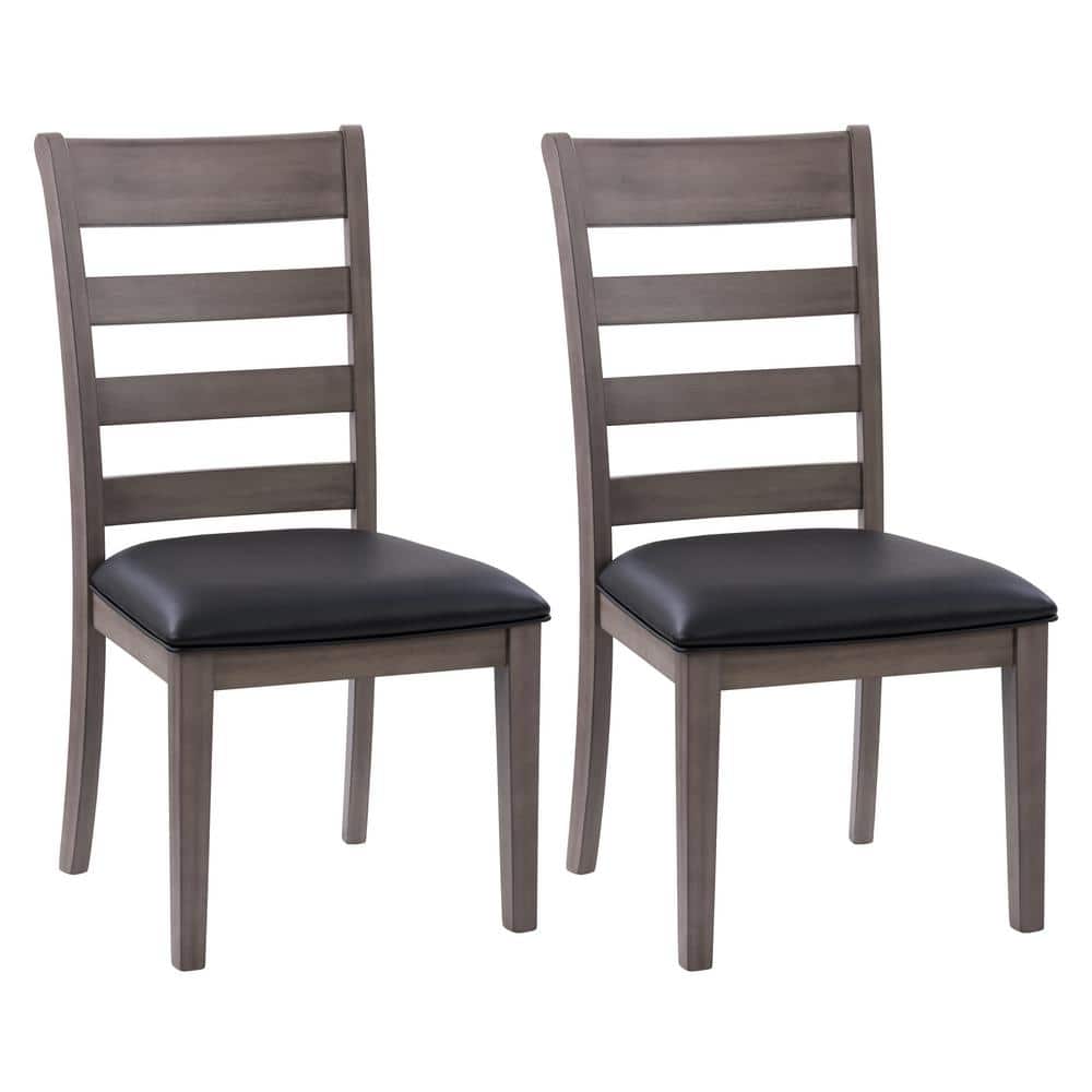 CorLiving - New York Classic Dining Chair, Set of 2 - Washed Grey