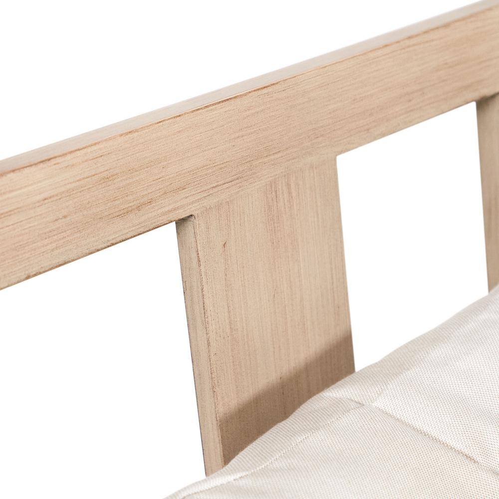 Beige Aluminum Frame Dining Armchair with Cushions