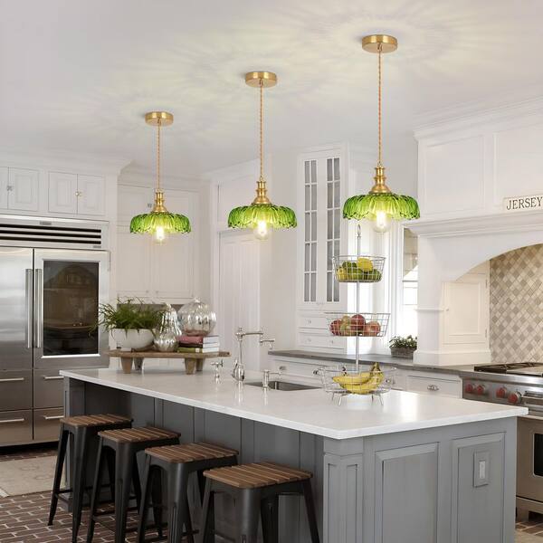 Henveton Jasslynn 40-Watt 1 Light Green Modern Kitchen
