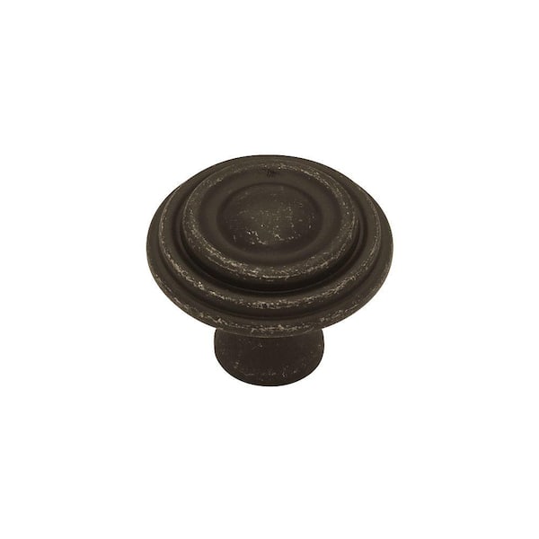 Liberty Classic Circles 1-1/2 in. (38mm) Tumbled Dark Gunmetal Round Cabinet Knob