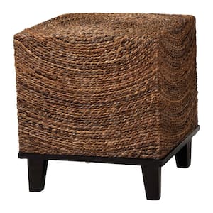 Verino 19.7 in. Natural Brown Square Seagrass End Table