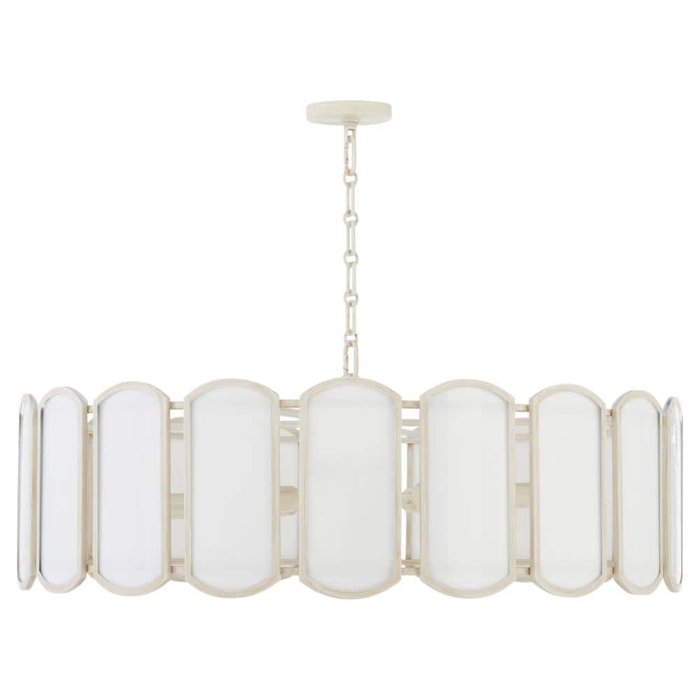 Belleview 8 Light Pendant – Washed Oak price history on PriceWatchPro