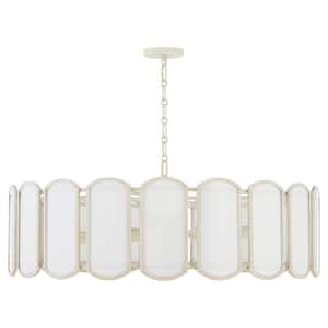 Belleview 8 Light Pendant – Washed Oak