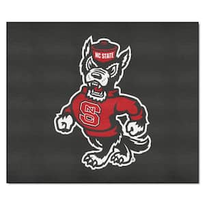 NC State Wolfpack Black 5 ft. x 6 ft. Tailgater Area Rug