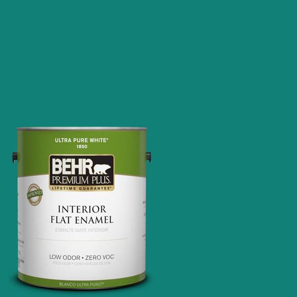 BEHR Premium Plus Home Decorators Collection 1-gal. #HDC-WR14-9 Green Garlands Flat Enamel Interior Paint-DISCONTINUED