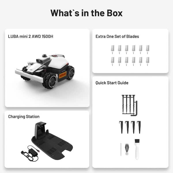 MAMMOTION Luba mini 2 7.8 in. 360° LiDAR Robot Lawn Mower(1/3 Acre