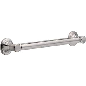 Traditional 18 in. x 1-1/4 in. Concealed Screw ADA-Compliant Decorative Grab Bar in Stainless