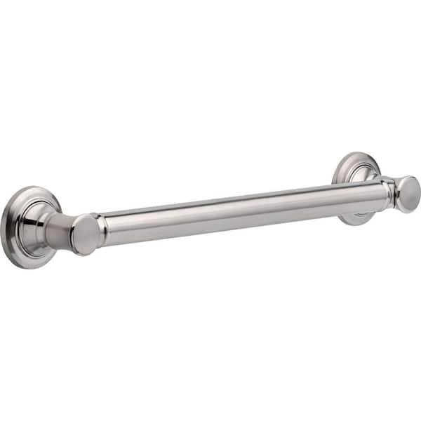 Delta Traditional 18 in. x 1-1/4 in. Concealed Screw ADA-Compliant Decorative Grab Bar in Stainless