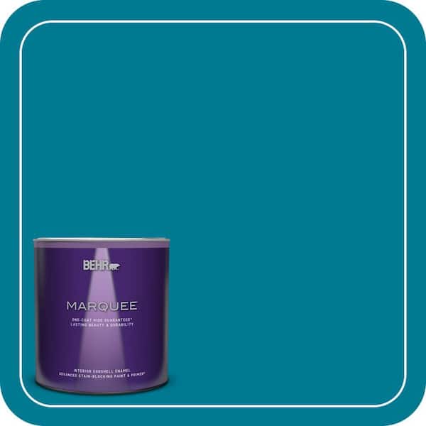 BEHR MARQUEE 1 qt. #520B-7 Havasu Eggshell Enamel Interior Paint & Primer