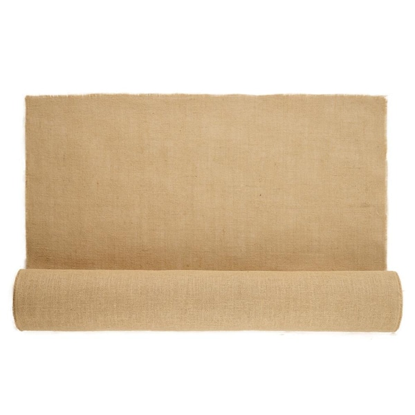40 in. x 75 ft. Natural Burlap Fabric Roll 45 x 45 Density Jute Tree Wrap for Gardening Wedding Crafts