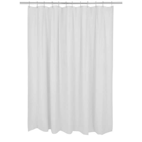 Bath Bliss 70 In X 72 White Mildew, Mildew Proof Shower Curtain Liner