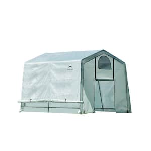 10 ft. W x 10 ft. D x 8 ft. H GrowIt Greenhouse-In-A-Box with Patent-Pending Stabilizers and Easy-Slide Cross Rails