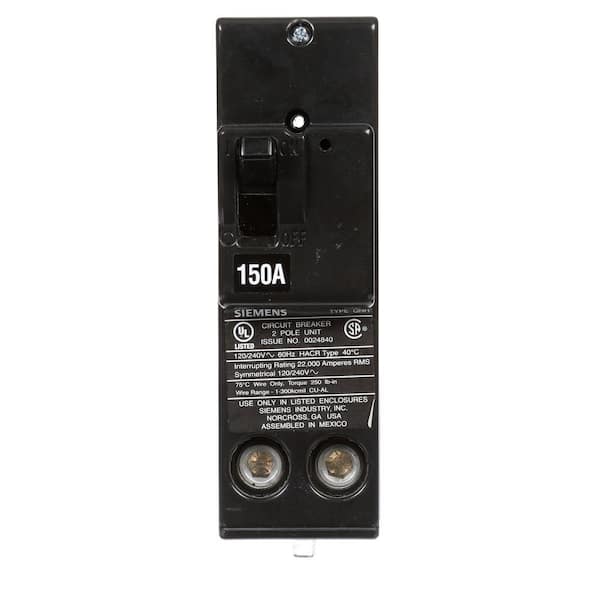 Siemens 150 Amp Double-Pole Type QNH 22kA Circuit Breaker-QN2150H - The