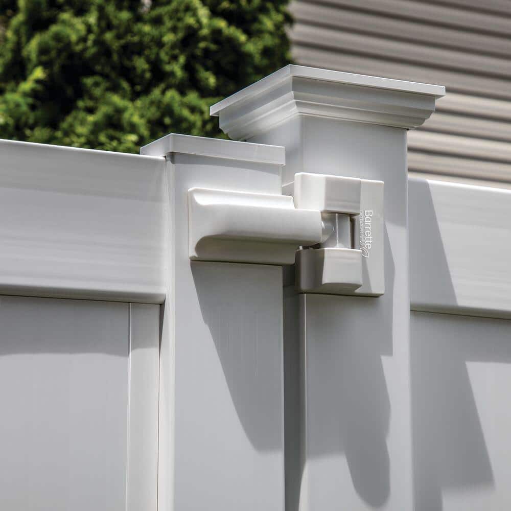White Heavy-Duty Self-Closing Wrap Gate Hinge