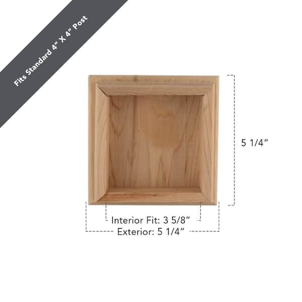 Outdoor Essentials 5.25-in W x 5.25-in L Vinyl Fence Post Cap- Fits Common Post Measurement