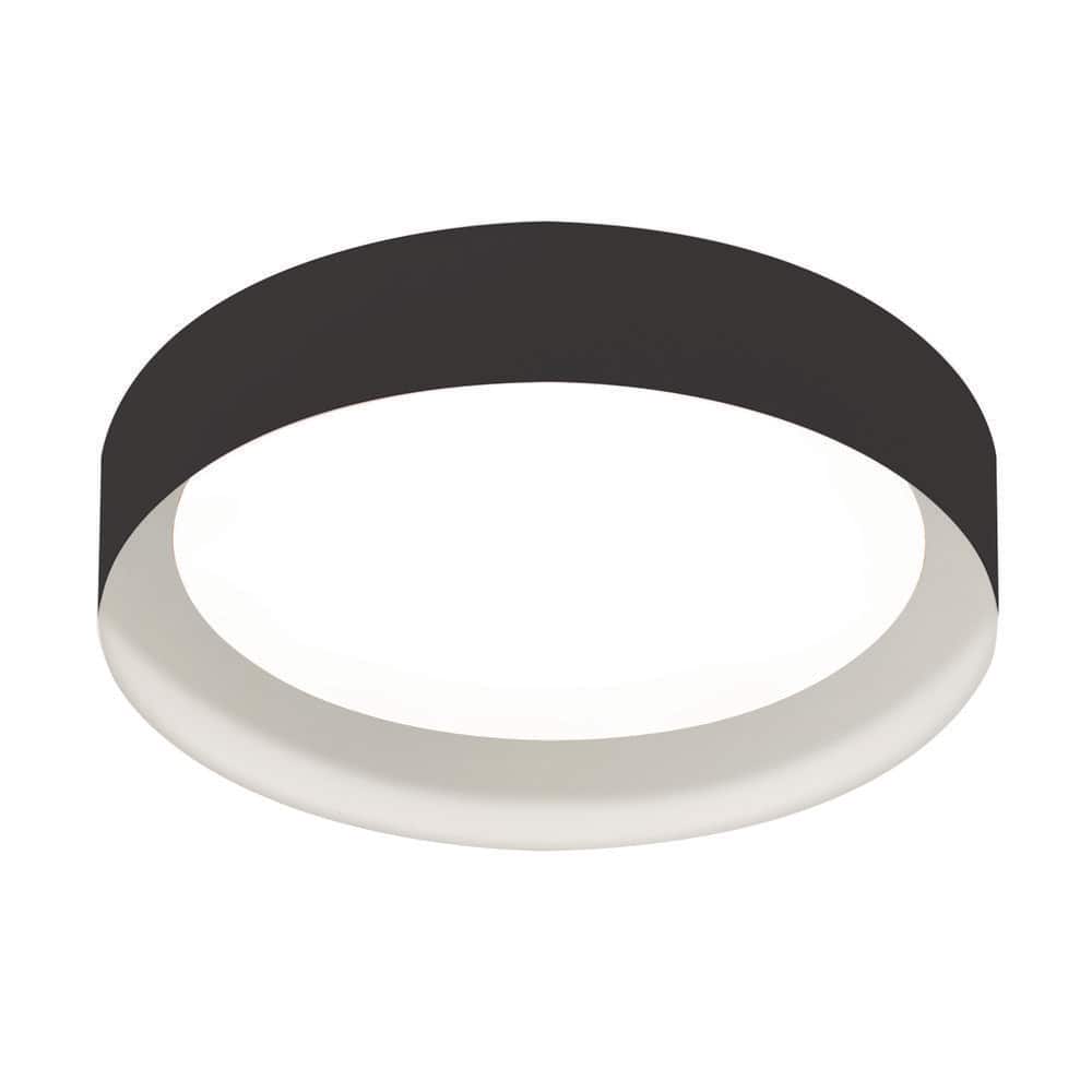 Reveal 12 in. Black Integrated LED Flush Mount price history on PriceWatchPro