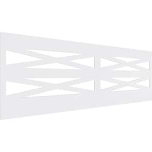 32 in. H x 94-1/2 in. W 21.04 sq. ft. Farmhouse Fence PVC Wainscot Paneling Kit