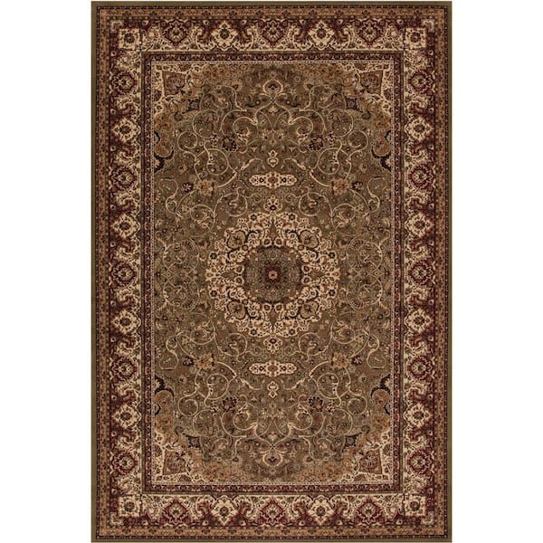 Concord Global Trading Persian Classics Isfahan Green 2 ft. x 3 ft. Area Rug