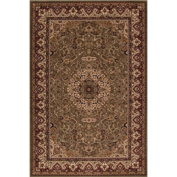 Concord Global Trading Persian Classics Isfahan Green 4 ft. x 6 ft. Area Rug