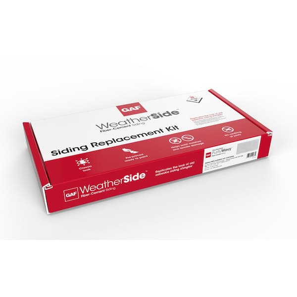 WeatherSide Purity Wavy Fiber-Cement Siding Replacement Kit