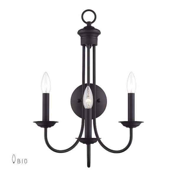 Livex Lighting Estate 3-Light Bronze Chandelier 42673-07 - The