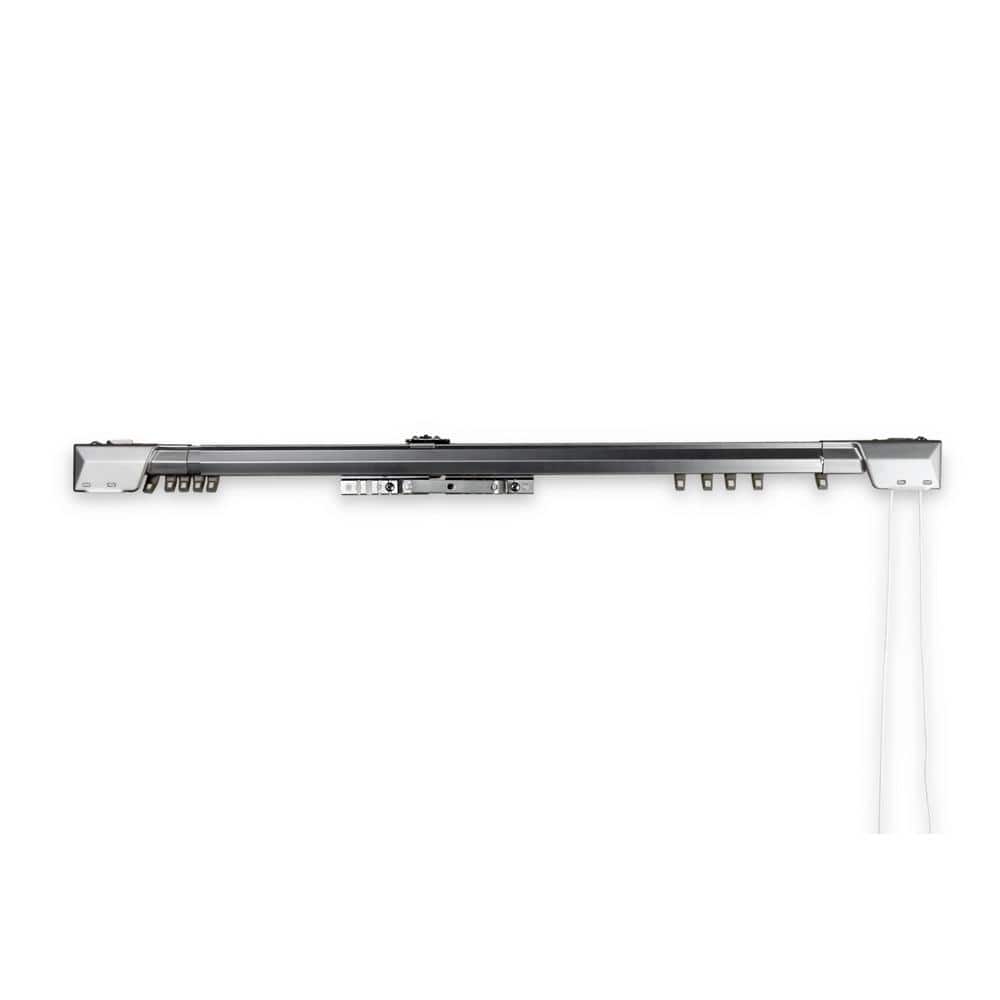 Adjustable 48"-84" Silver Steel Heavy Duty Traverse Curtain Rod