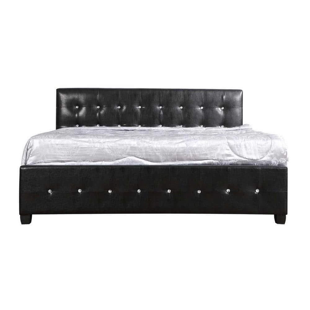 Diamond Black King Panel Beds