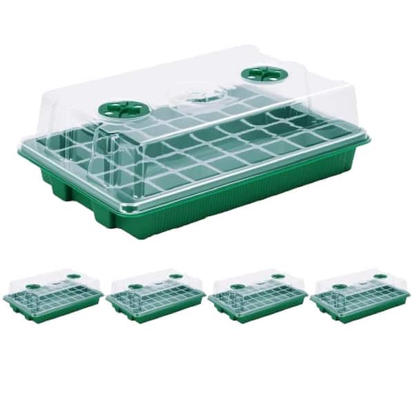 Unbranded Seed Starter Tray with Humidity Dome for Seed Seedling Planting Starter Mini Greenhouse Germination Trays (5-Pack)