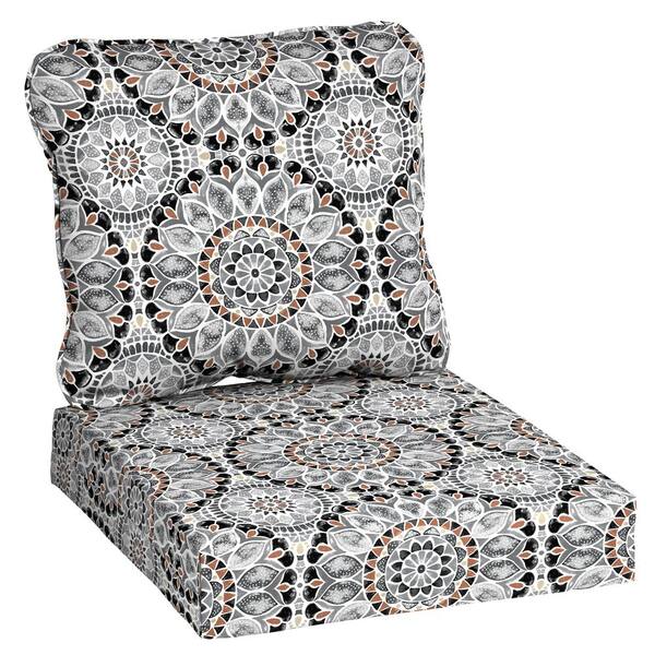 Hampton Bay 24 In X 22 2 Piece, Outdoor Lounge Chair Cushions Home Depot