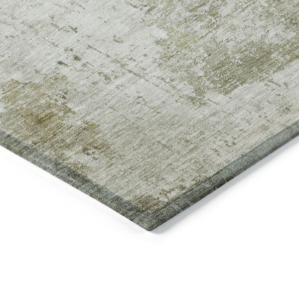 Chantille Machine Washable Indoor/Outdoor Abstract ACN1766 Taupe 9 ft. x 12 ft. Area Rug