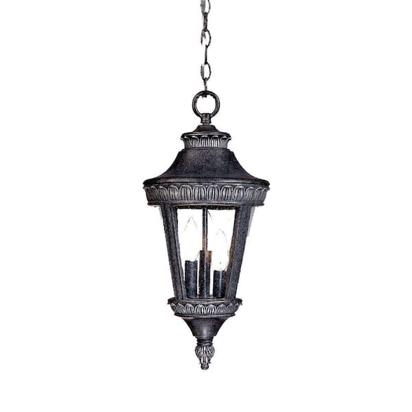 Acclaim Lighting Seville Collection Hanging Lantern 3-Light Outdoor Stone Light Fixture