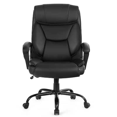 Black Adjustable Height Faux Leather Massage Executive Office Chair