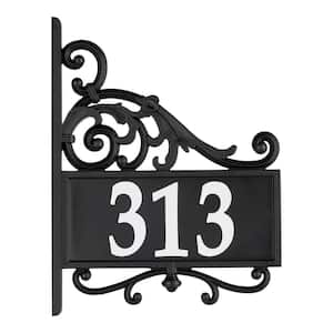 Nite Bright Acanthus Rectangle Reflective Address Post Sign