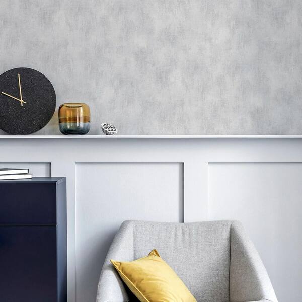 Victor Grey Plaster Wallpaper Sample