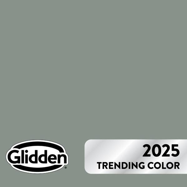 Glidden Diamond 1 gal. PPG1033-5 Gray Heron Satin Interior Paint with Primer