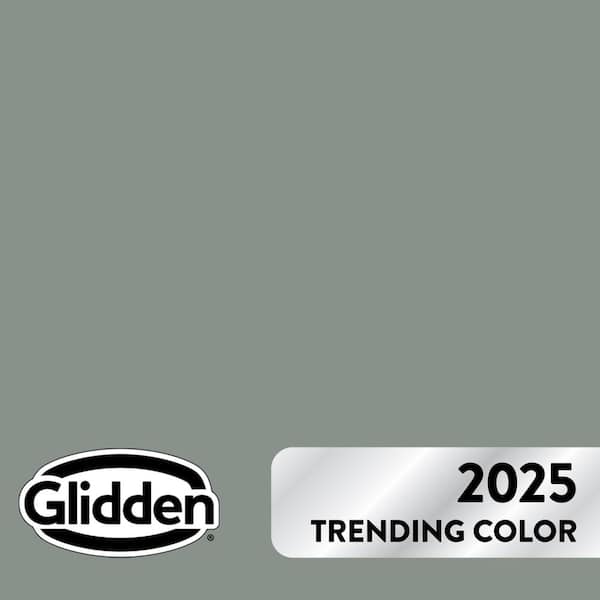 Glidden Diamond 1 qt. PPG1033-5 Gray Heron Satin Interior Paint with Primer
