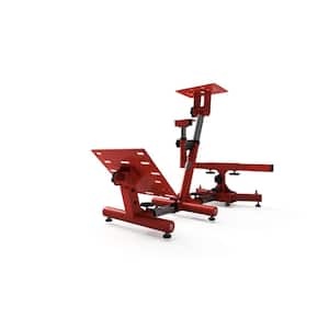Velocita Red Universal Racing Simulator Stand, Compatible with Most Simulator Setups, Collapsible, Portable