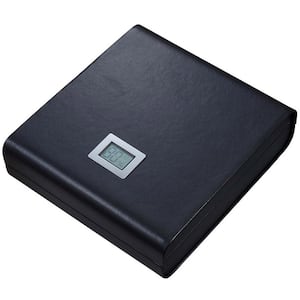 Leather Madrid Travel Humidor with Embedded Digital Hygrometer