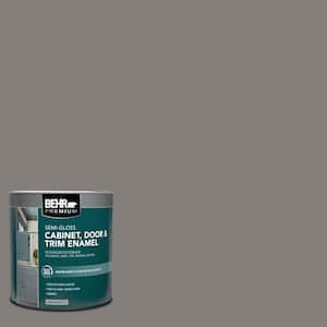 1 qt. #PPU18-17 Suede Gray Semi-Gloss Enamel Interior/Exterior Cabinet, Door & Trim Paint