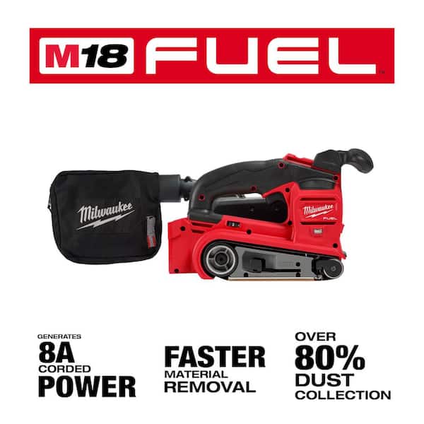 Milwaukee - M18 FUEL 18-Volt Lithium-Ion Cordless Belt Sander w/5.0 Ah Battery