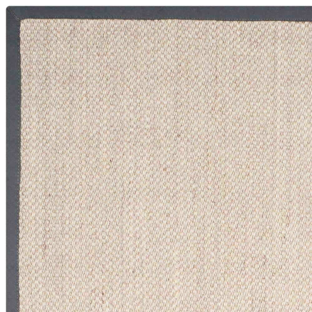 Handmade Tufted Marble Dark Grey Non-Slip Rectangular Rug 6' x 9'