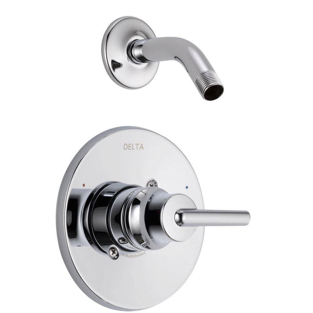 UPC 034449714495 product image for Trinsic 1-Handle Wall Mount Shower Faucet Trim Kit in Chrome (Valve and Showerhe | upcitemdb.com