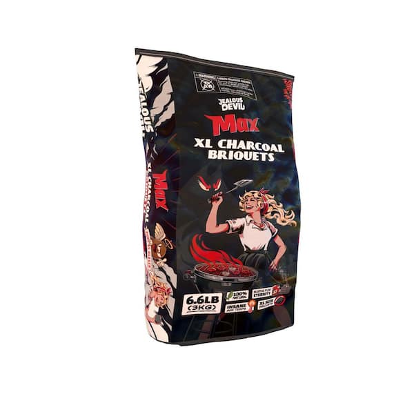 JEALOUS DEVIL 6.6 lbs. Max XL Charcoal Briquets JDMAX66LBS - The