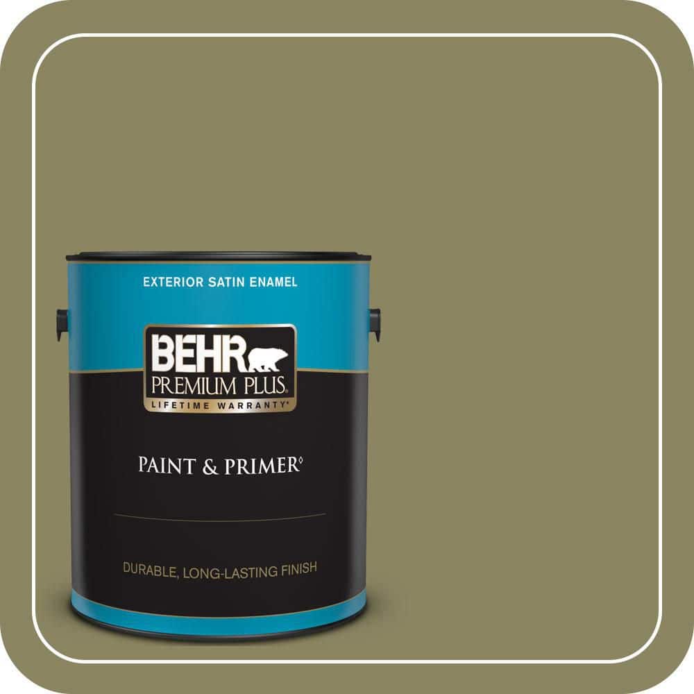 1 gal. #S350-5 Green Scene Satin Enamel Exterior Paint & Primer price history on PriceWatchPro
