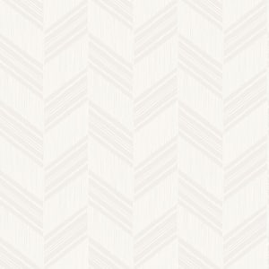 Boho Chevron Daydream Gray and Ivory Striped Paper Strippable Roll (Covers 56.05 sq. ft.)