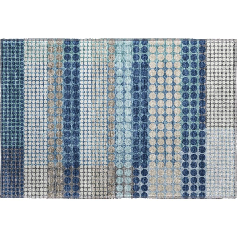 Mayfield Premium Machine Washable Abstract AMF2445 Blue 2 ft. x 3 ft. Accent Rug price history on PriceWatchPro