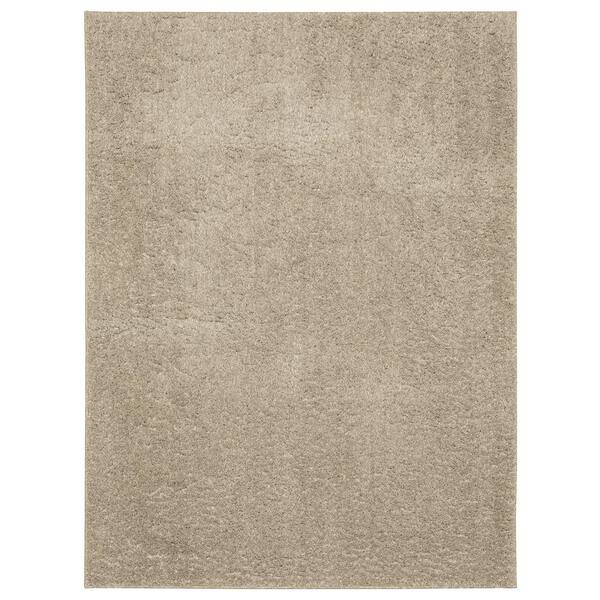 Home Decorators Collection Belmont Greige 5 ft. x 7 ft. Solid Shag Area Rug