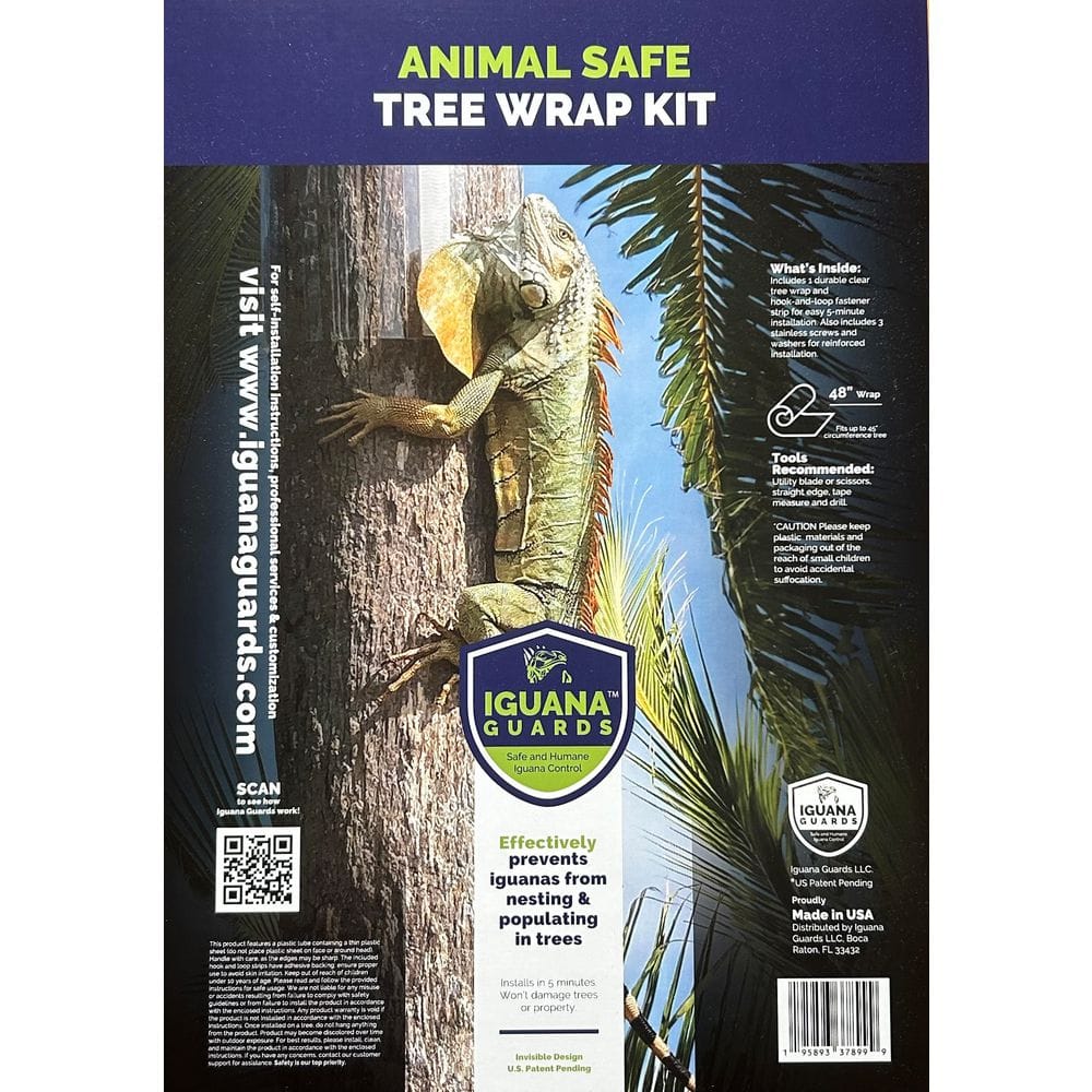 IGUANA GUARDS - 48 in. x 16 in. Outdoor Clear Tree Wrap Kit for Iguana Deterrence