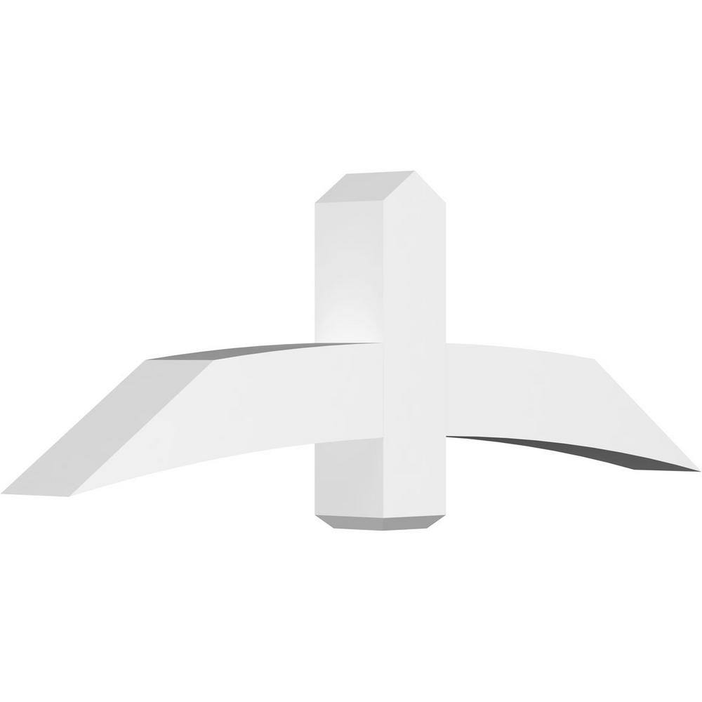 60 in. W x 20 in. H x 6 in. D x 6 in. F, 8/12 Pitch, Bellingham Signature Urethane Gable Bracket, Primed Tan price history on PriceWatchPro